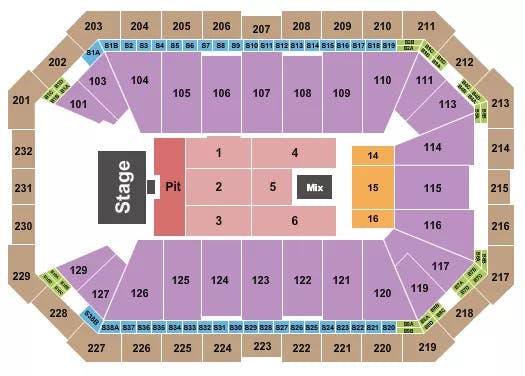  BILLY STRINGS Seating Map Seating Chart