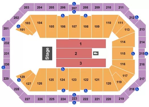  ENDSTAGE 9 Seating Map Seating Chart