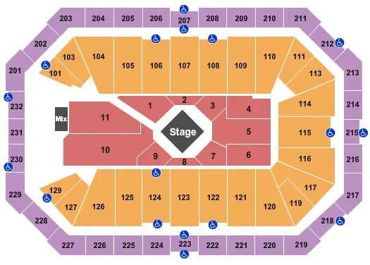  GEORGE STRAIT 2 Seating Map Seating Chart
