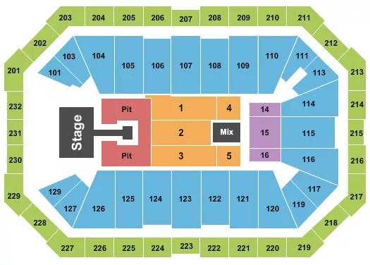  LAURYN HILL Seating Map Seating Chart