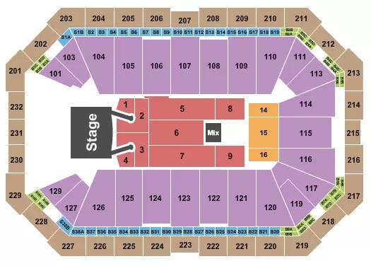  LITTLE BIG TOWN Seating Map Seating Chart