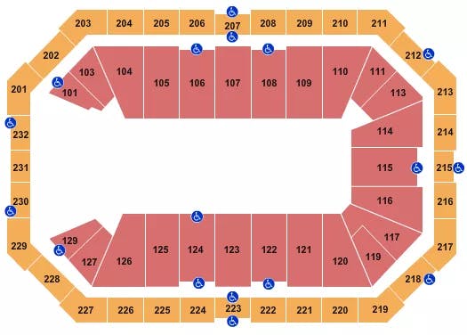  MONSTER TRUCKS LIVE Seating Map Seating Chart