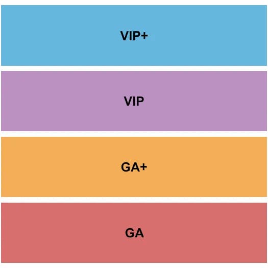  GA GA VIP VIP Seating Map Seating Chart