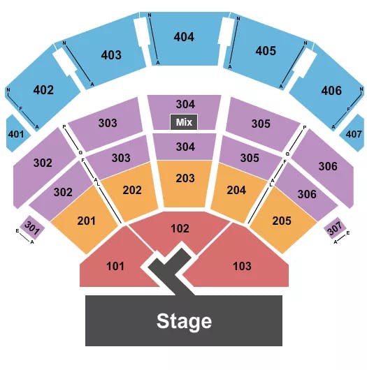  MAROON 5 Seating Map Seating Chart