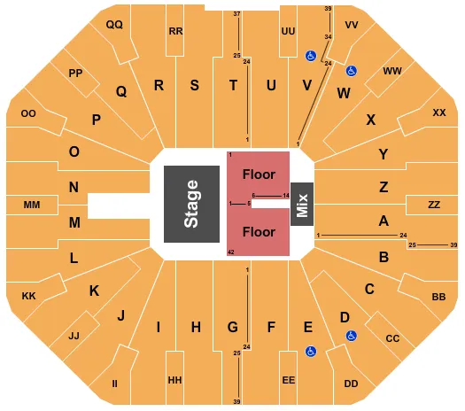  GLORIA TREVI ALEJANDRA GUZMAN Seating Map Seating Chart