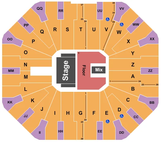  LUIS MIGUEL Seating Map Seating Chart