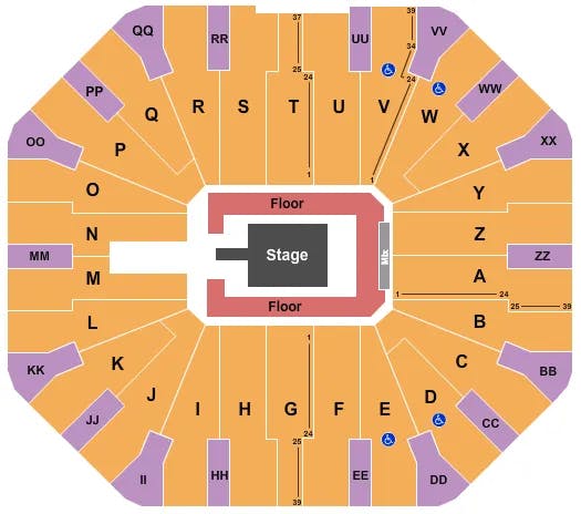  RAUW ALEJANDRO Seating Map Seating Chart