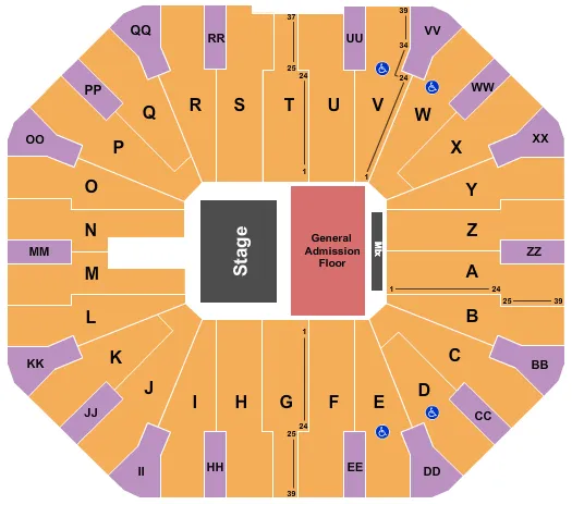  WISIN Y YANDEL Seating Map Seating Chart