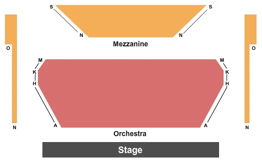  END STAGE Seating Map Seating Chart
