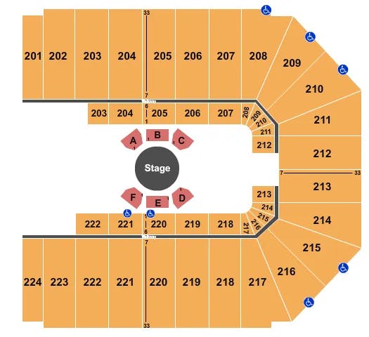  CIRQUE CORTEO Seating Map Seating Chart