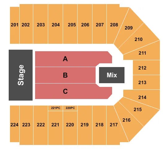  TRANS SIBERIAN ORCHESTRA Seating Map Seating Chart