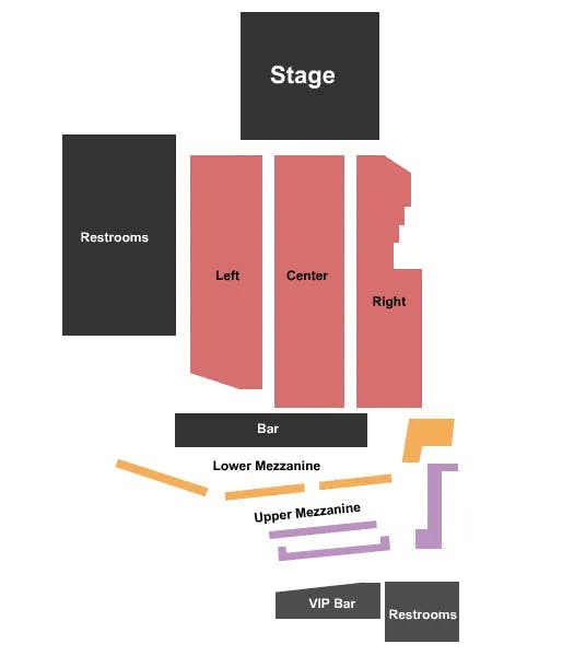  ENDSTAGE RESERVED Seating Map Seating Chart