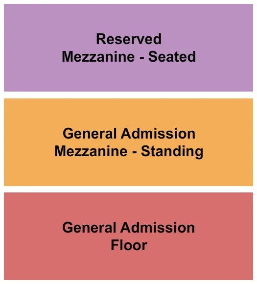  GA FLOOR GA RES MEZZ Seating Map Seating Chart