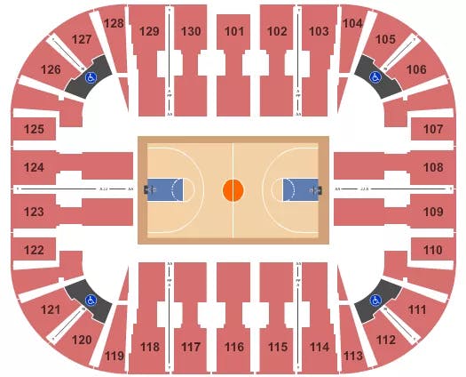  BASKETBALL 1 Seating Map Seating Chart