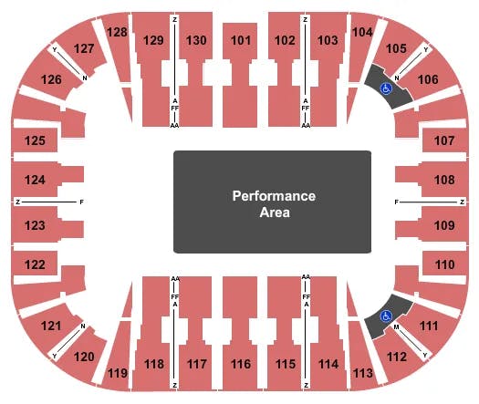  MARVEL UNIVERSE LIVE Seating Map Seating Chart