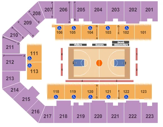  BASKETBALL Seating Map Seating Chart