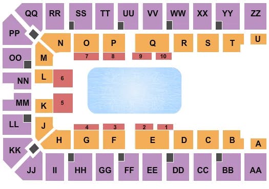  DISNEY ON ICE Seating Map Seating Chart