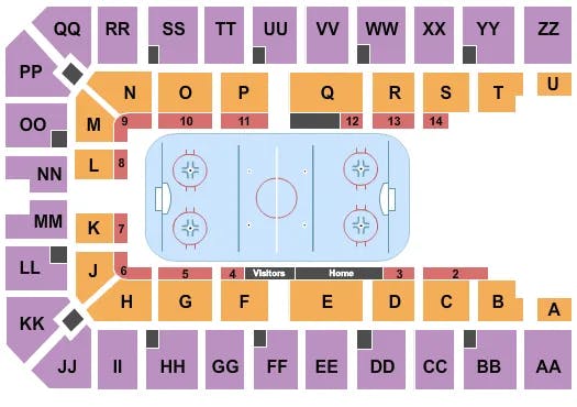  HOCKEY Seating Map Seating Chart