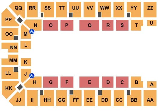  MONSTER TRUCKS Seating Map Seating Chart