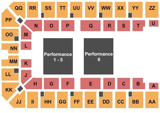  RODEO 2 Seating Map Seating Chart