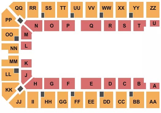  RODEO Seating Map Seating Chart