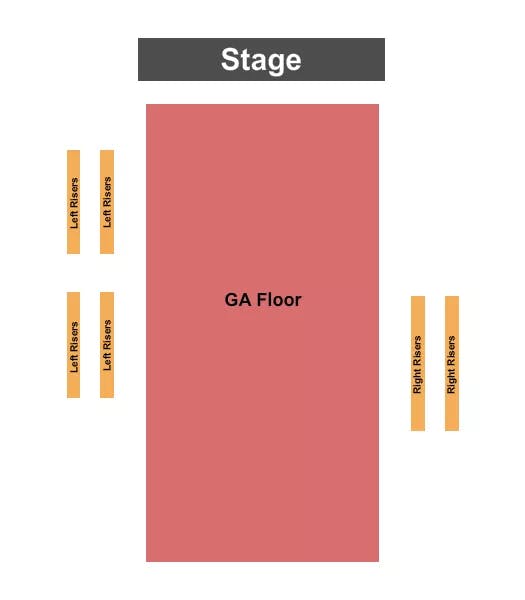  ENDSTAGE GA FLOOR RISERS Seating Map Seating Chart