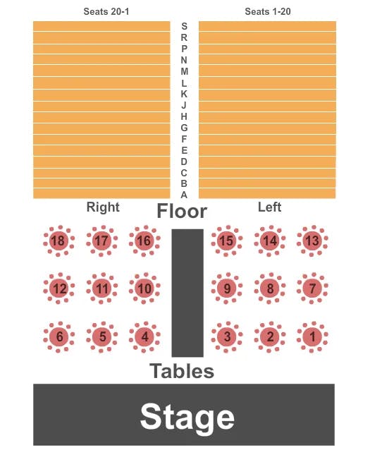  TABLES AND RESERVED Seating Map Seating Chart