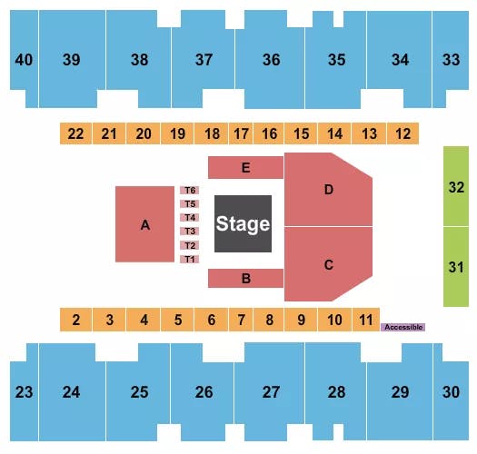  MMA Seating Map Seating Chart