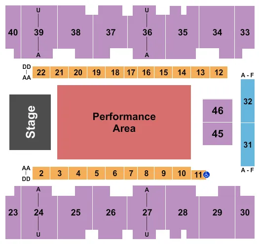  PEPE AGUILAR Seating Map Seating Chart