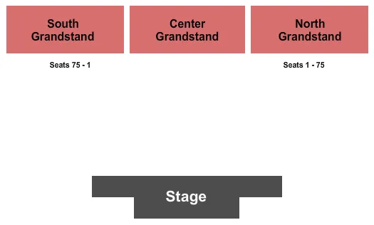 GRANDSTAND ONLY Seating Map Seating Chart