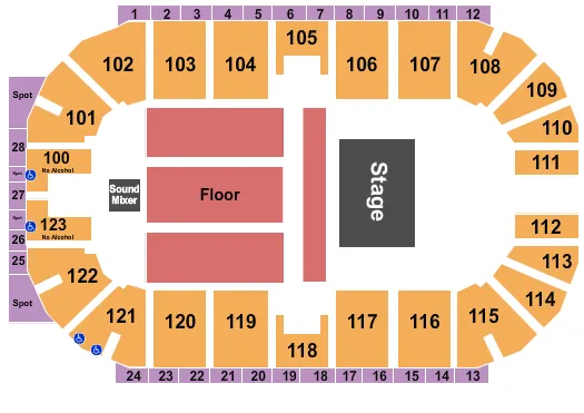  FOREIGNER Seating Map Seating Chart