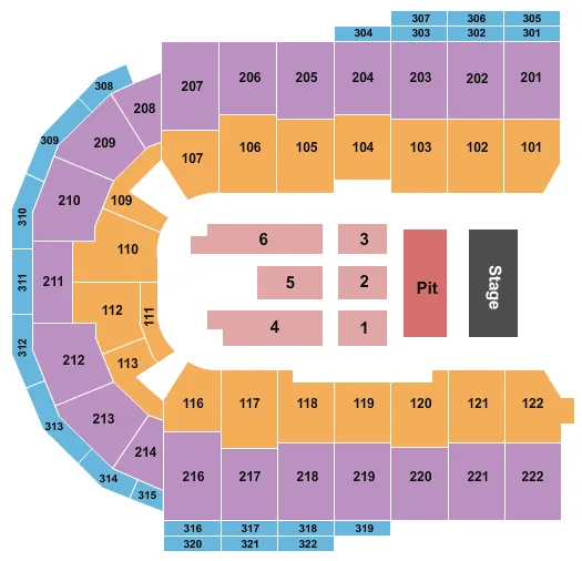  ENDSTAGE 3 Seating Map Seating Chart