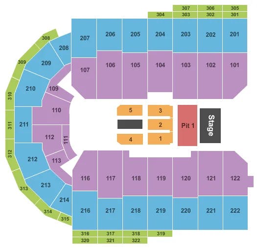  FLORIDA GEORGIA LINE Seating Map Seating Chart