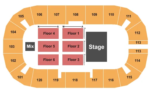  FOREIGNER Seating Map Seating Chart