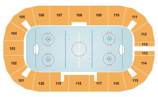  HOCKEY Seating Map Seating Chart