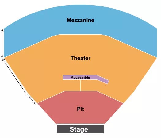  END STAGE PIT 3 Seating Map Seating Chart