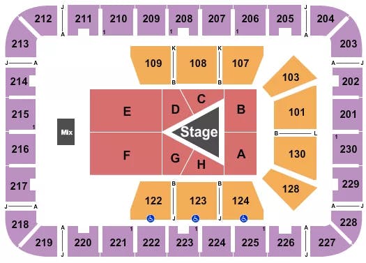 EXPLOREASHEVILLECOM ARENA AT HARRAHS CHEROKEE CENTER SEBASTIAN MANISCALCO Seating Map Seating Chart