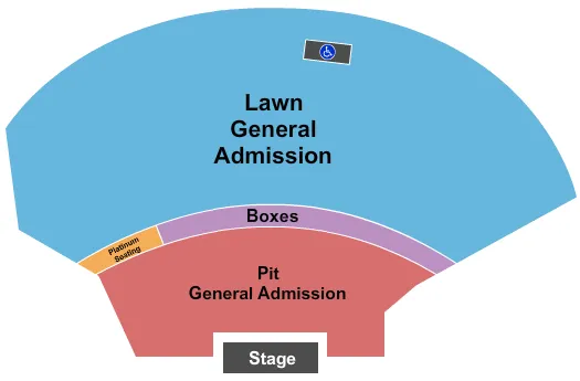 KEMBA LIVE OUTDOORS GA PLATINUM Seating Map Seating Chart