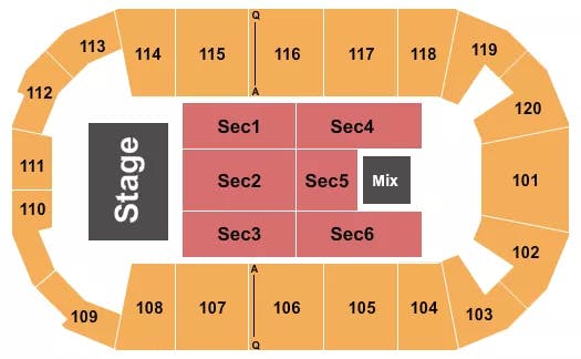 FM BANK ARENA BLIPPI LIVE Seating Map Seating Chart