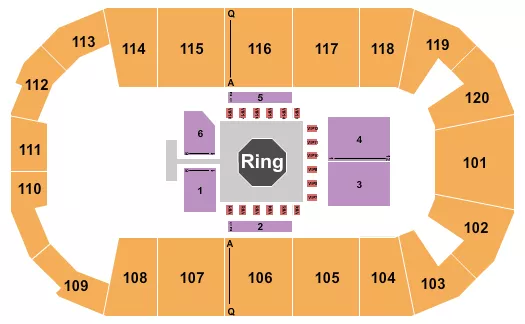 FM BANK ARENA LFA Seating Map Seating Chart