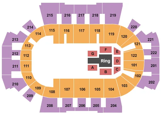  WWE Seating Map Seating Chart