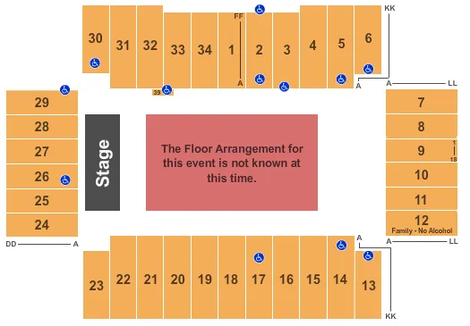  GENERIC FLOOR Seating Map Seating Chart