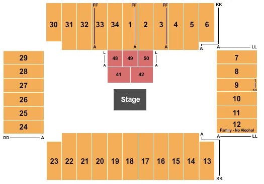  THEATRE 2 Seating Map Seating Chart