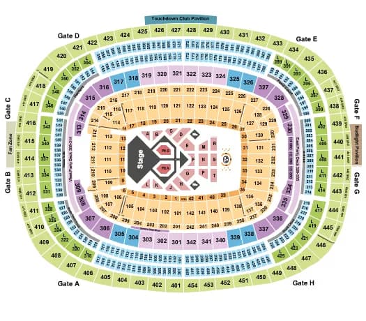 USHER Seating Map Seating Chart