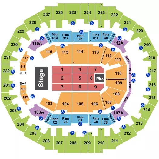  END STAGE 2 Seating Map Seating Chart