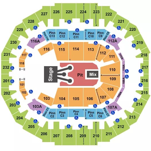  ROD WAVE Seating Map Seating Chart