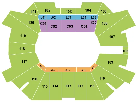  PBR Seating Map Seating Chart