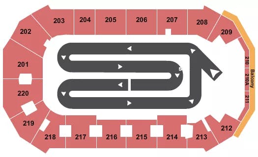  ARENACROSS Seating Map Seating Chart