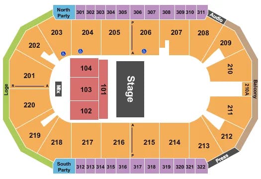  QUARTER HOUSE Seating Map Seating Chart