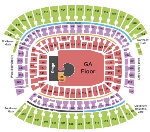  U2 Seating Map Seating Chart